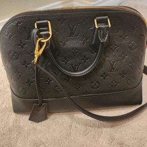 LOUIS VUITTON ALMA Monogram EMPREINTE NEO PM Black
